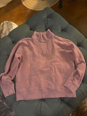 Abercrombie & Fitch Mauve Mock Neck Sweatshirt